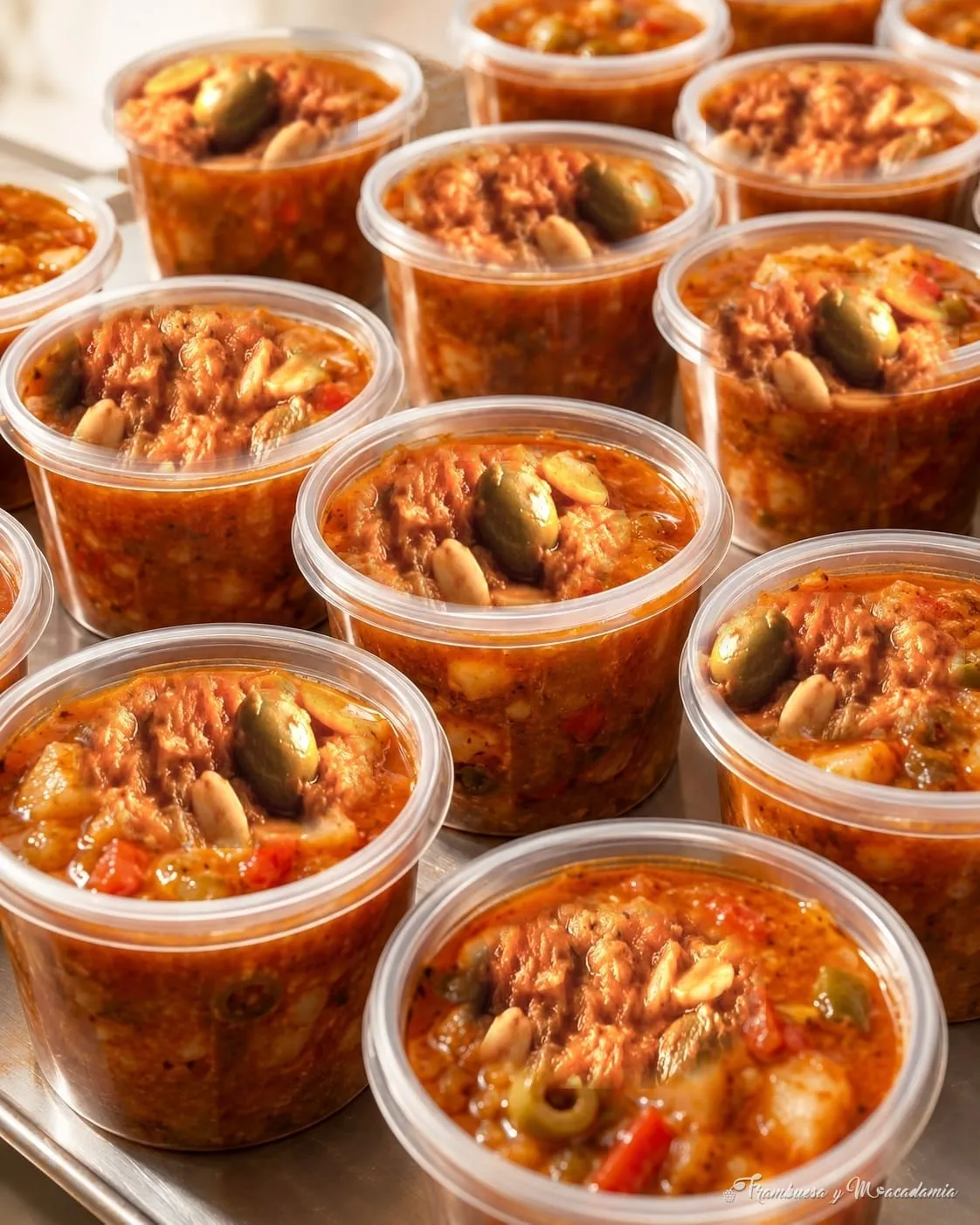 Presentaciones de medio kilo de bacalao a la vizcaína sin papas, listas para tu cocina